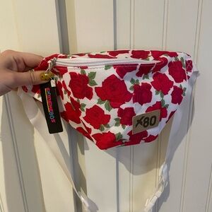Tipsy Elves x Extreme80s Collab Fanny Pack Roses NWT